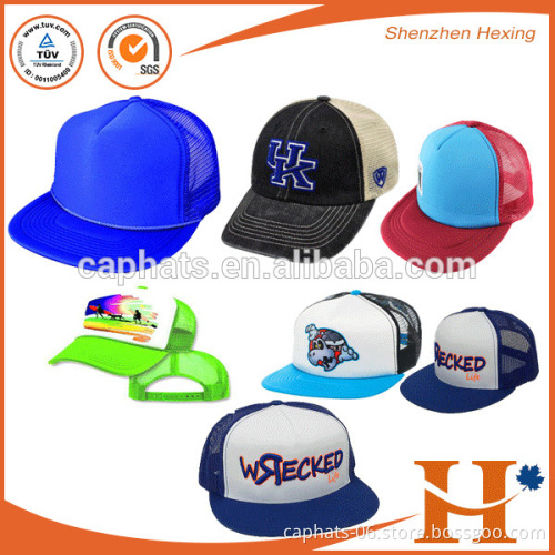 Custom snapback trucker cap 3D embroidery men mesh hat supplier